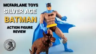MCFARLANE SILVER AGE BATMAN & ACE BAT-HOUND ACTION FIGURE REVIEW