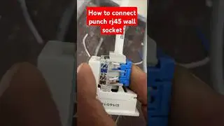 Anchor Roma modular switchboard rj45 socket install // How to Wire Up Ethernet Wall Jacks #shorts