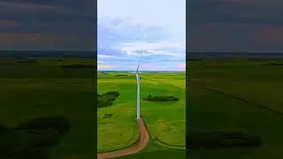 Wind Turbine in Action #coolview #droneshot