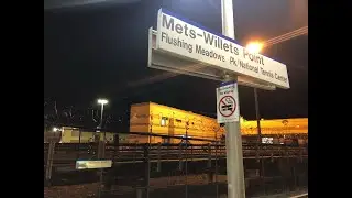 MTA: LIRR Port Washington Branch Evening Train Action At Mets-Willets Point Station: (11/16/2021)