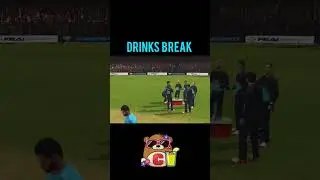 drinks break in Real cricket 24 game #shorts #realcricket24 #funny