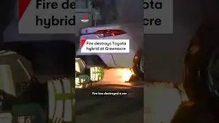 Toyota hybrid goes up in flames at Greenacre in southwest Sydney