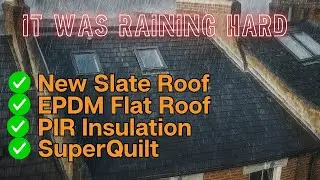 New slate & flat roof fully insulated to new building regulations specifications