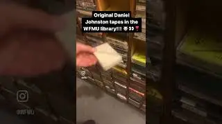 #danieljohnston tapes in #freeform radio station #wfmu library 🐮👀❣️