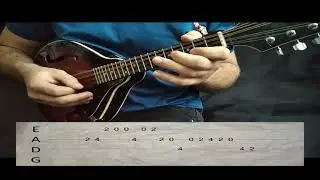 Nick Johnston - Ghost of the Robot Graveyard (mandolin cover with tabs)