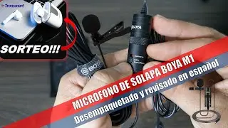 ☑️MICROFONO BOYA BY M1 VERSION 2020 (microfono profesional de solapa) ANUNCIO SORTEO DE AUDIFONOS BT