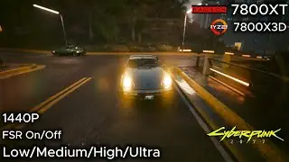 7800XT+7800X3D 1440P Cyberpunk 2077 Phantom Liberty Benchmark & Gameplay