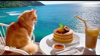 【AI Dog】海辺のキッチンでパンケーキ作り！柴犬ムギの夏休み 🥞🌊｜Shiba Inu's Beach House Breakfast
