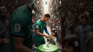She Cried at 10K Subs&hellip; Then Ronaldo Appeared 😱🎂 #shorts #cristianoronaldo