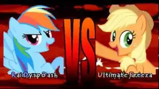 Mugen Random Battles: Rainbow Dash (12p) & Dyspo Vs AppleJack (12p) & Ultimate Freeza