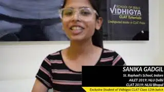 Sanika Gadgil AILET 2019 City Rank 1, AIR 34