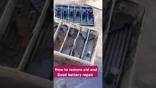 How to restore old and Dead battery repair #solar #car #battery #repair #shorts #viralvideo