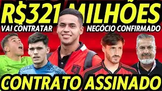 CONTRATO ASSINADO NO FLAMENGO! R$321 MILHÕES! NEGÓCIO CONFIRMADO! MENGÃO VAI FECHAR COM GOLEIRO! E+