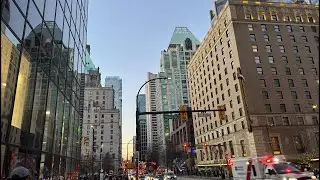 مرکز شهر و تظاهرات ایرانیان ونکوور