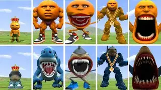 ALL NEW EVOLUTIONARY FORMS OF ODINDINDUN MONSTER VS TRALALERO TRALALA MONSTER IN GARRY'S MOD !