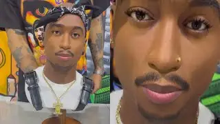 Dbruze Gets Life-Like Tupac Art Piece