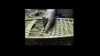 Fabrication de raquettes en babiche