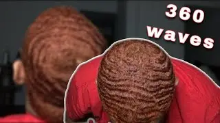 DYING MY HAIR & BEARD RED + HOW TO DYE 360 WAVES + DIY HAIR TUTORIAL
