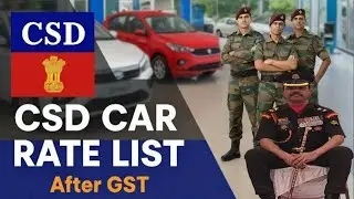 🚗🚕 Latest CSD AFD Car Price List 2025 | CSD Canteen Car Rate List with GST Updatel CSD CAR RATE LIST