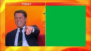Reporter Laughing [Green Screen Meme Template]