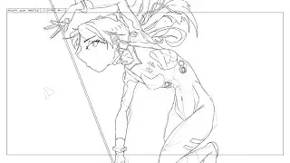 Character Animation Sakuga Practice :: Key Animation | 26.01.13