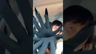 Trying On Nail Gloves🤔💅 #asmr #relax #tapping #nails