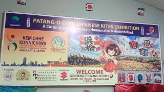 Patang o Dori japanese kites exhibition.A cultural bridge between Hamammatsu & Ahmedabad.