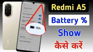 How to show battery percentage in redmi a5 5g/ redmi a5 me battery % kaise show kare
