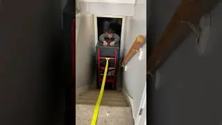 Moving Two 500lb Safes Up From the Basement || ViralHog