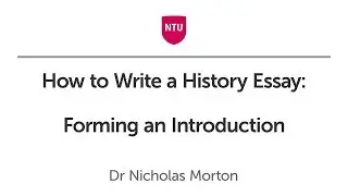 How to Write a History Essay: Forming an Introduction
