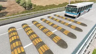Cars vs Numerous Speed Bumps #2 &ndash; BeamNG.Drive