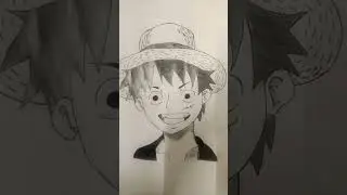 drawing of Monkey D. Luffy #amimedrawing #anime #onepiece #monkey d.luffy#viral #youtubeshorts