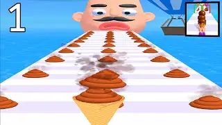Stacky Ice Cream Runner! Satisfying and Relaxing Gameplay Part 1