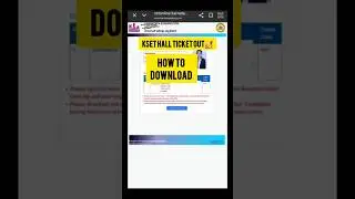 KSET 2025 EXAM HALL TICKETS OUT||HOW TO DOWNLOAD HALL TICKETS??