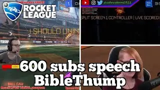 Daily Rocket League Highlights: 600 subs speech BibleThump