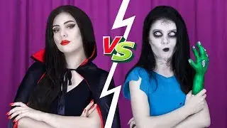8 DIY Zombie Make-Up vs Vampire Make-Up Ideen