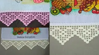 barrado de crochê coração #493🎀   mais dica para deixar o barrado acentado
