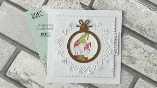Легко..Элегантная рождественская открытка #craftaddictionuk #код купона .. susan5