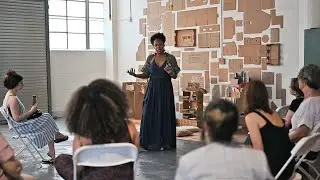 Music + Poetry event in the Exhibition Space, Reading by Winnie Catalina Arzu
