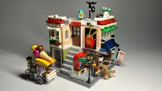 LEGO: Creator &ldquo;Downtown Noodle Shop&rdquo; #31131 StopMotion Build Walkthrough and Review!