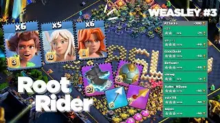 5900+ 🏆 | NEW Root Rider Valkyrie Spam Attack Strategy TH17|Legend League Attacks #3 |#clashofclans