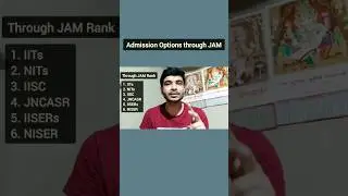 6 Admission Options Through IIT JAM Rank ☑️ || Inspire Chemistry #shorts #topinstitute #iitjam