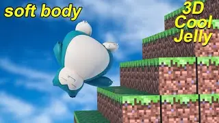 SNORLAX Soft body Simulation - falling down
