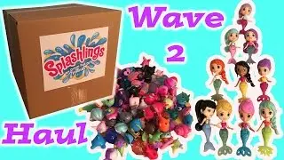 BIGGEST SPLASHLINGS HAUL Wave 2 Splashlings In Giant Box Opening Lots Of 12 Packs + Color Change