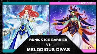 Runick Ice Barriers vs Melodious Divas: Yu-Gi-Oh! OTS Store | Round 4 | Live Duel