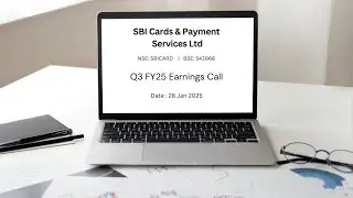 SBI Cards Q3FY25 Concall | Earnings Conference Call Q3 Results 2025 Latest Share News