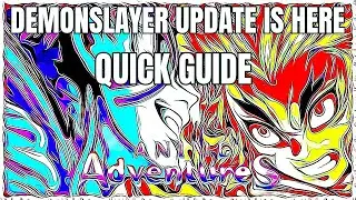 *Code* New DEMON SLAYER Raid Akaza + Rengoku Ablaze Evolved in Anime Adventures Mugen Train Raid