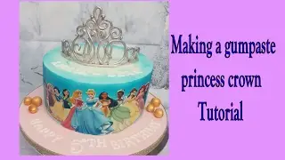 Making a gumpaste princess crown tutorial