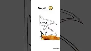 Nepal Flag Drawing- Nepal Flag #shorts #nepal #nepalflag #drawing #flagdrawing #flag #viral #art