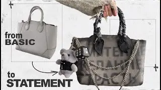 Upcycled Handbag Transformation | Paint, Stencil & Accessories